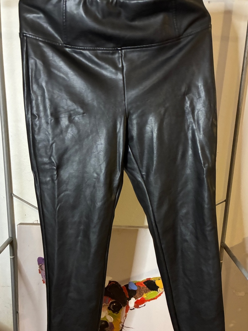 Laundry By Shelli Segal Black Faux Leather Leggings - High Waist